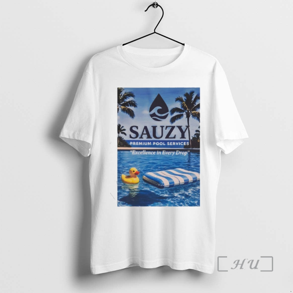 Officials Sauzy Pool Services Excellence Every Drop - Adult & Kids T-Shirts, Sweatshirts & Hoodies apparel design preview 1