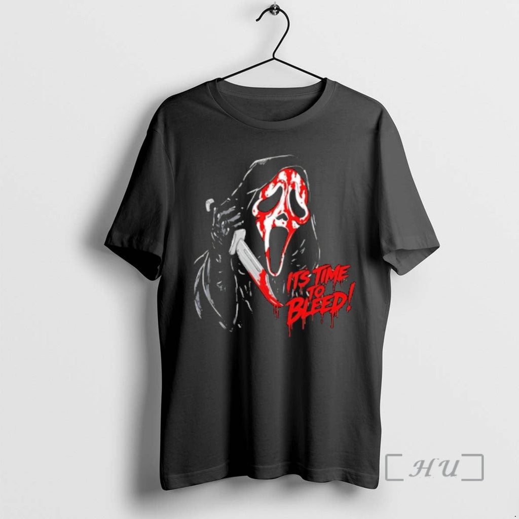 Officials Scream Ghostface Its Time To Bleed Horror - Adult & Kids T-Shirts, Sweatshirts & Hoodies apparel design preview 1