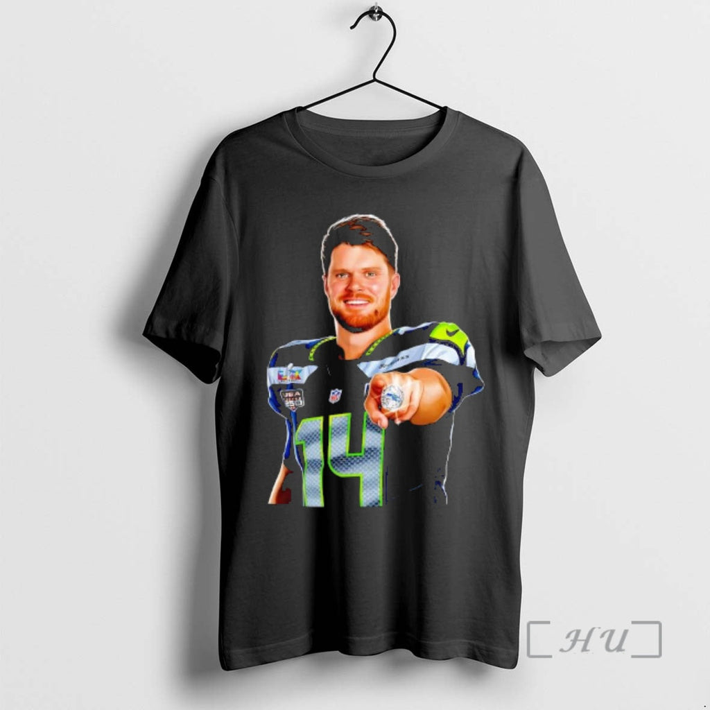 Officials Seahawks Sam Darnold Champs Ring - Adult & Kids T-Shirts, Sweatshirts & Hoodies apparel design preview 1