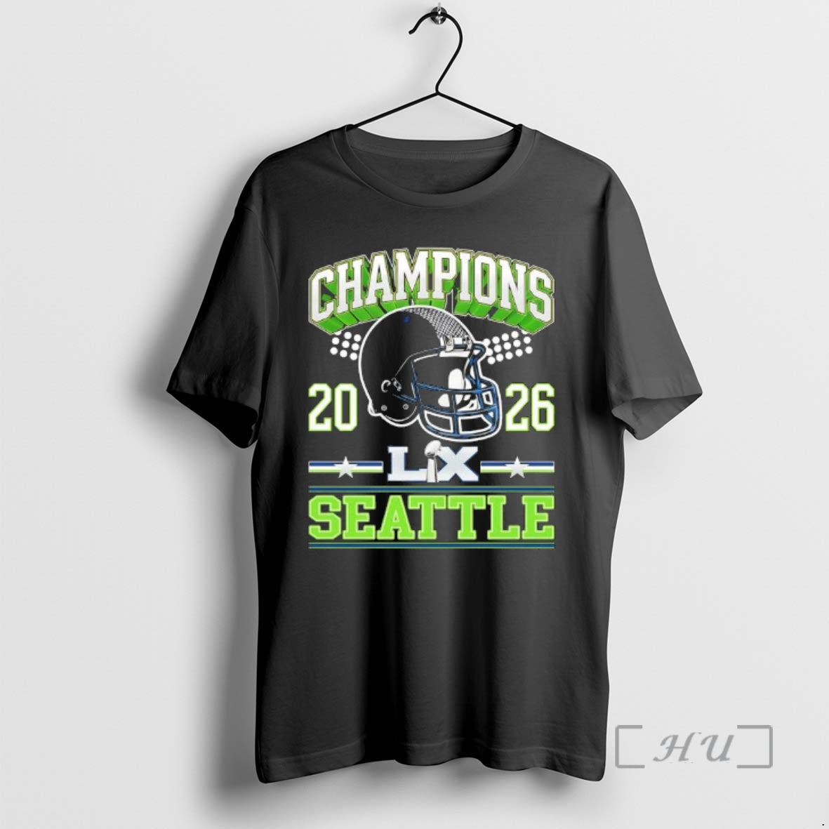 Officials Seattle Football Champions Vintage 2026 - Adult & Kids T-Shirts, Sweatshirts & Hoodies apparel design preview 1
