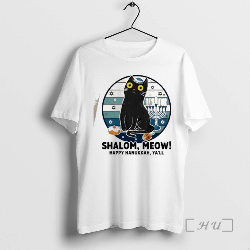Officials Shalom Meow Happy Hanukkah Yall Vintage - Adult & Kids T-Shirts, Sweatshirts & Hoodies apparel design preview 1