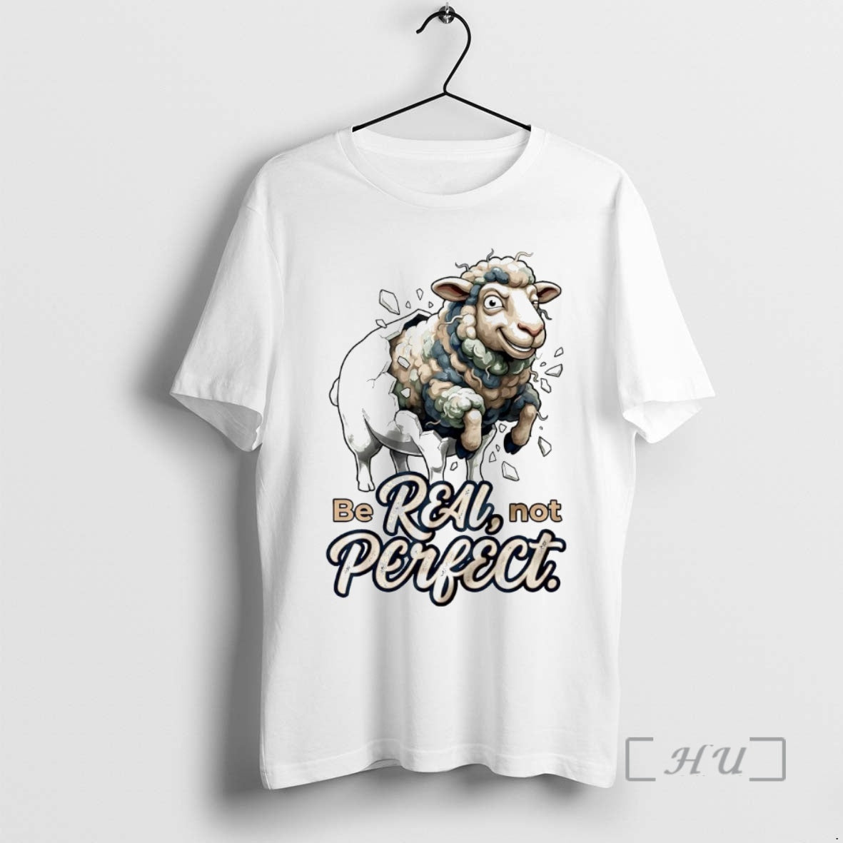 Officials Sheep Be Real Not Perfect - Adult & Kids T-Shirts, Sweatshirts & Hoodies apparel design preview 1