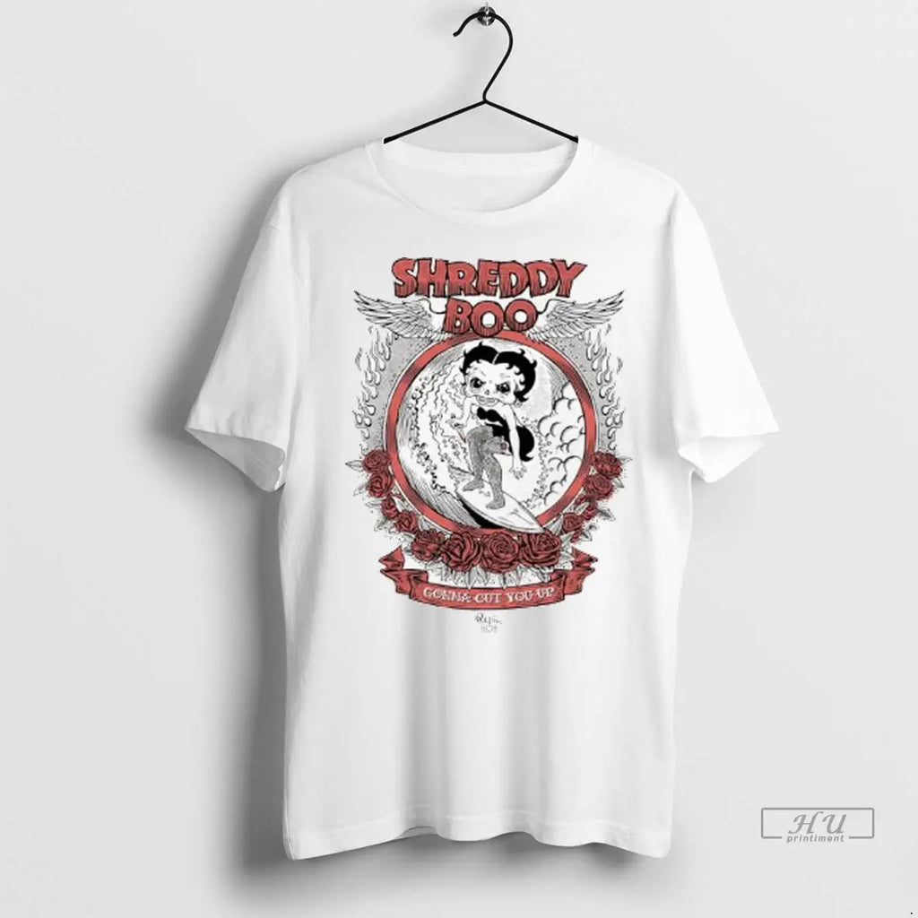 Officials Shreddy Boo Gonna Cut You Up Wreath Of Red - Adult & Kids T-Shirts, Sweatshirts & Hoodies apparel design preview 1