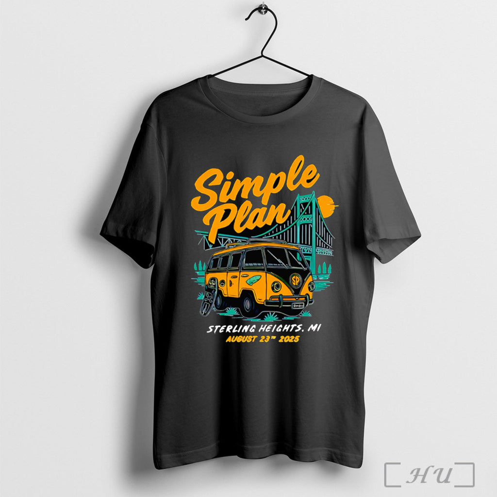 Officials Simple Plan Tour Sterling Heights Michigan - Adult & Kids T-Shirts, Sweatshirts & Hoodies apparel design preview 1