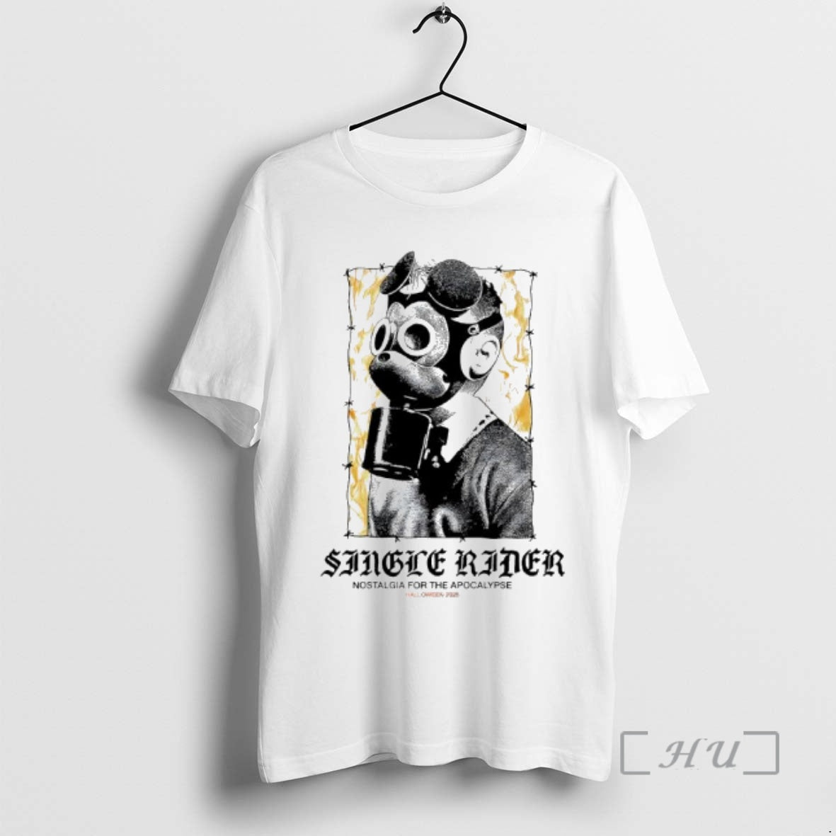 Officials Single Rider Nostalgia Apocalypse Halloween - Adult & Kids T-Shirts, Sweatshirts & Hoodies apparel design preview 1