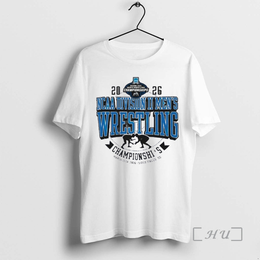Officials Sioux Falls Sd 2026 Ncaa Dii Mens Wrestling - Adult & Kids T-Shirts, Sweatshirts & Hoodies apparel design preview 1