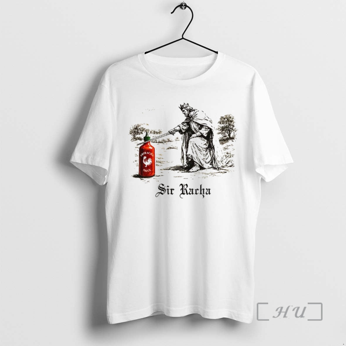 Officials Sir Racha Sriracha Knighthood Sketch - Adult & Kids T-Shirts, Sweatshirts & Hoodies apparel design preview 1