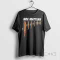 Officials Size Matters Ammo Caliber Comparison Chart - Adult & Kids T-Shirts, Sweatshirts & Hoodies apparel design preview 1