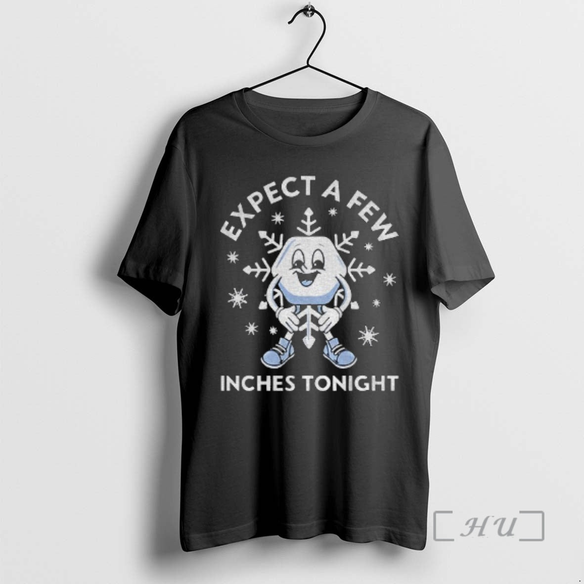 Officials Snow Flake Expect Few Inches Tonight - Adult & Kids T-Shirts, Sweatshirts & Hoodies apparel design preview 1