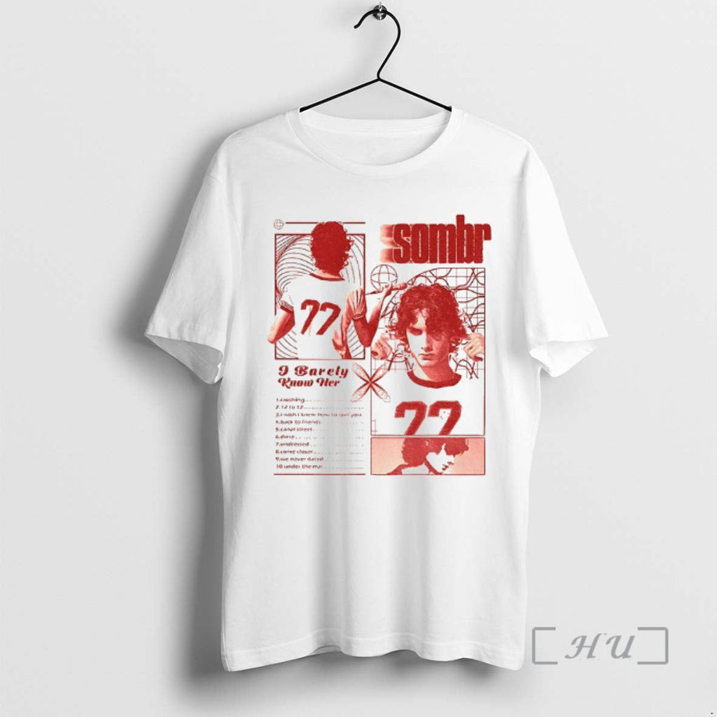 Officials Sombr Tour Music Vintage I Barely Know Her - Adult & Kids T-Shirts, Sweatshirts & Hoodies apparel design preview 1