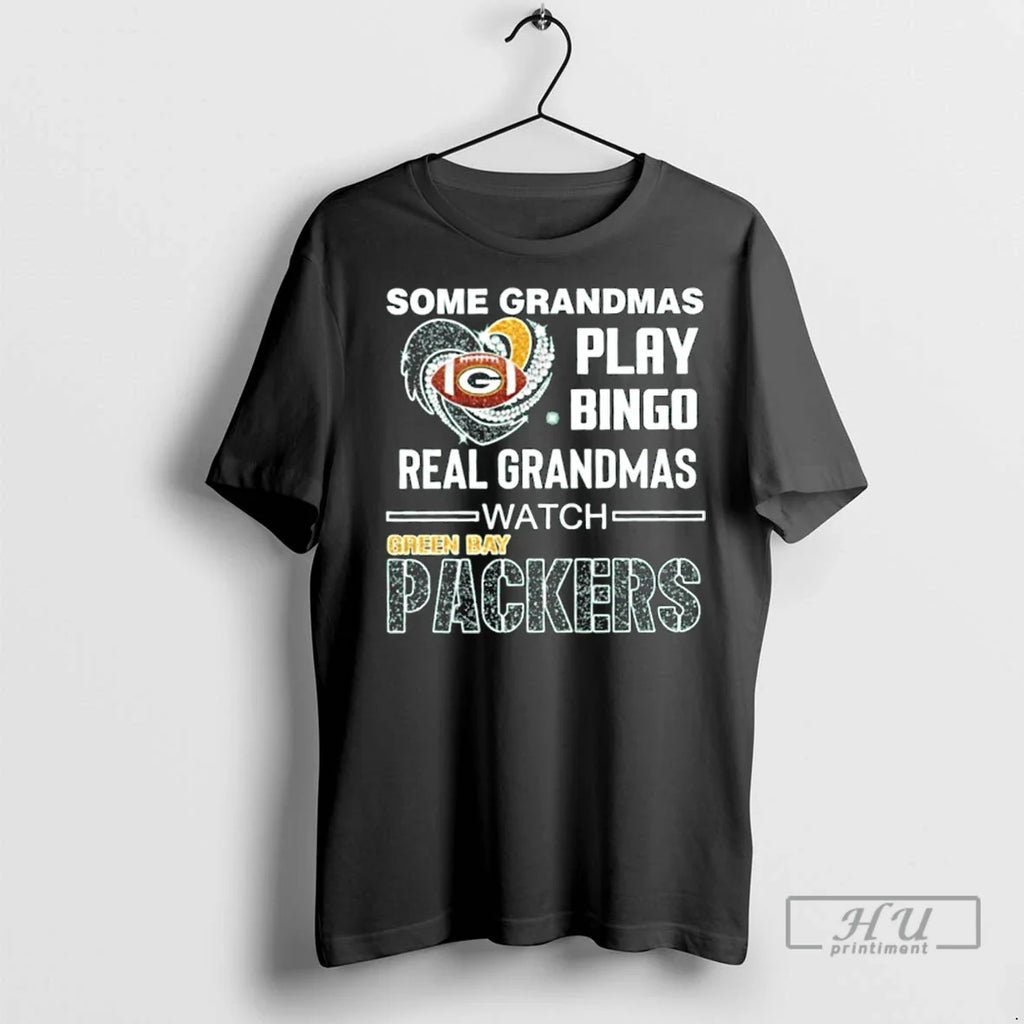 Officials Some Grandmas Play Bingo Real Watch Packers - Adult & Kids T-Shirts, Sweatshirts & Hoodies apparel design preview 1