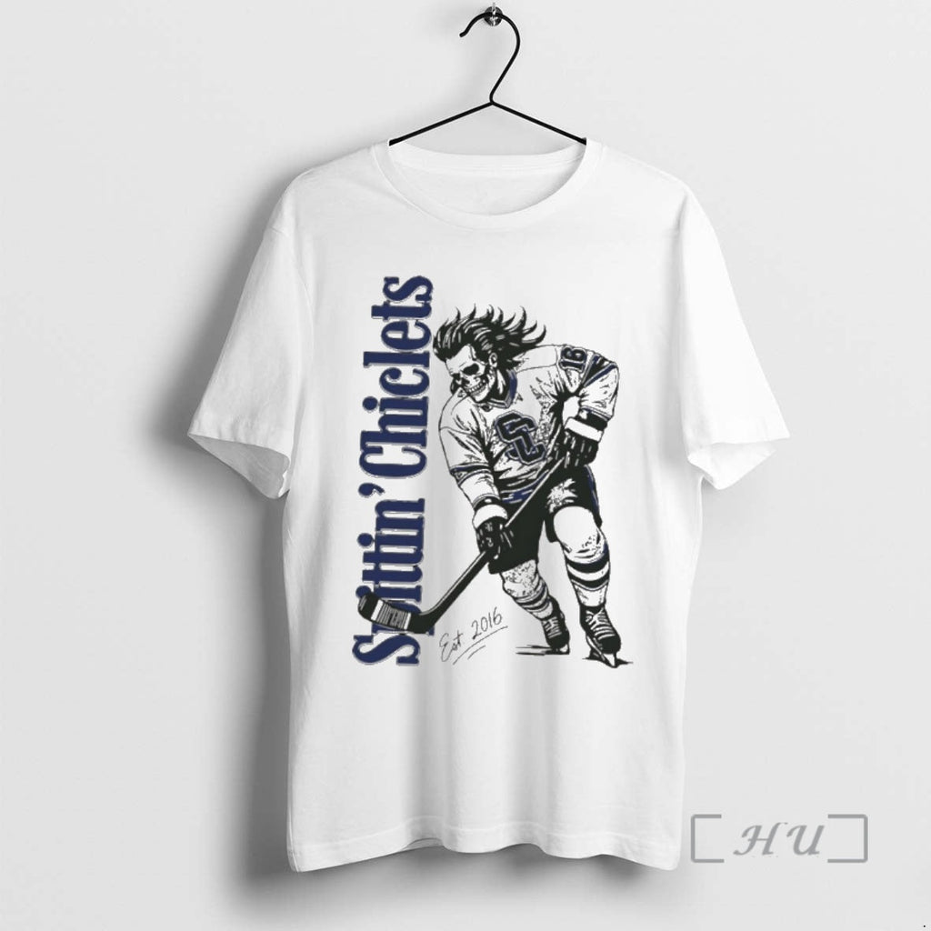 Officials Spittin Chiclets Skullet Vertical Hockey - Adult & Kids T-Shirts, Sweatshirts & Hoodies apparel design preview 1