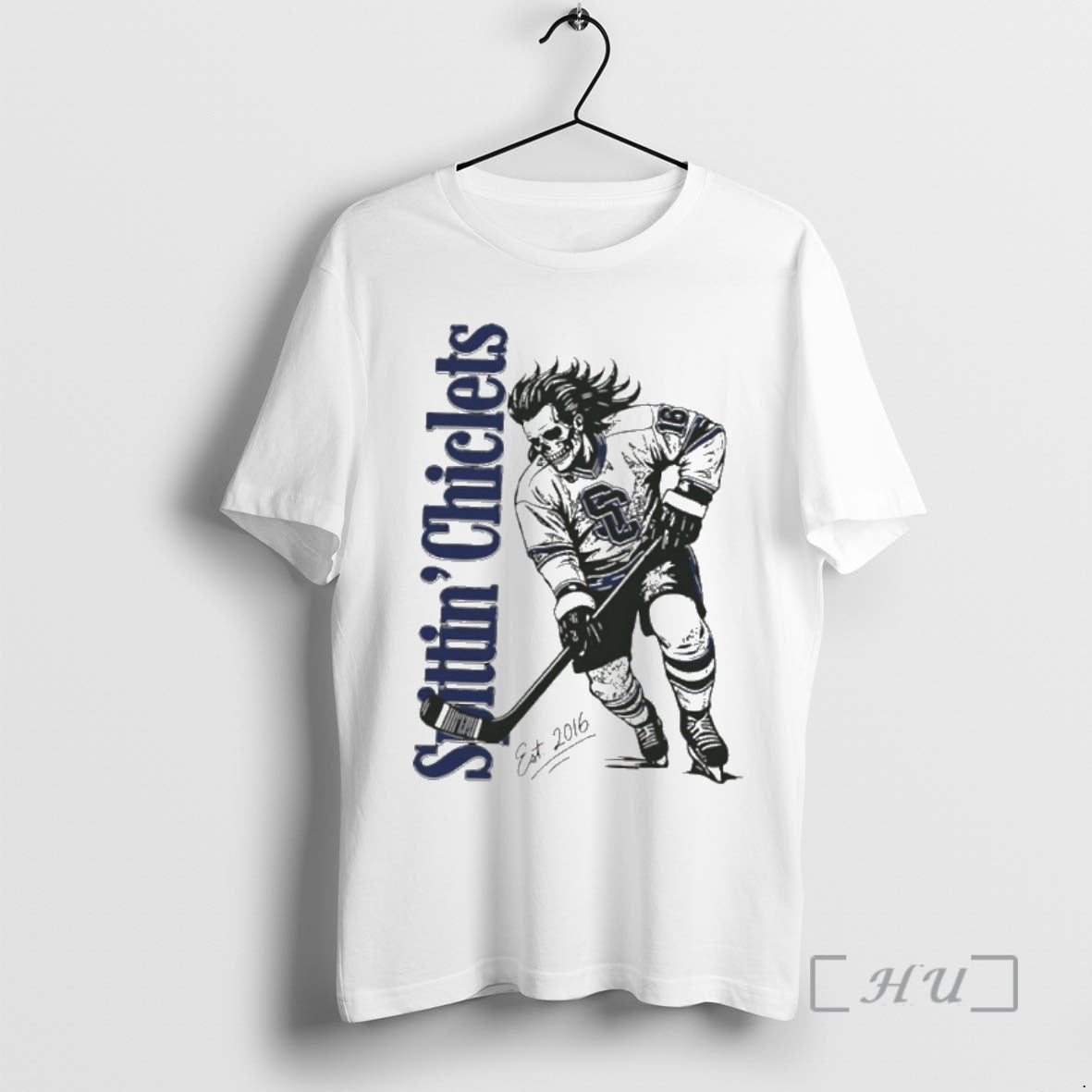 Officials Spittin Chiclets Skullet Vertical Hockey - Adult & Kids T-Shirts, Sweatshirts & Hoodies apparel design preview 1