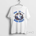 Officials Spooky Ghost And Bat Pku Is Boo Sheet Blue - Adult & Kids T-Shirts, Sweatshirts & Hoodies apparel design preview 1