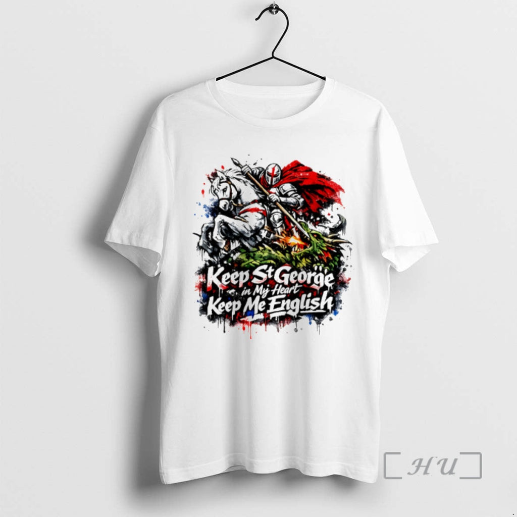 Officials St George Slaying Dragon Paint Effect - Adult & Kids T-Shirts, Sweatshirts & Hoodies apparel design preview 1