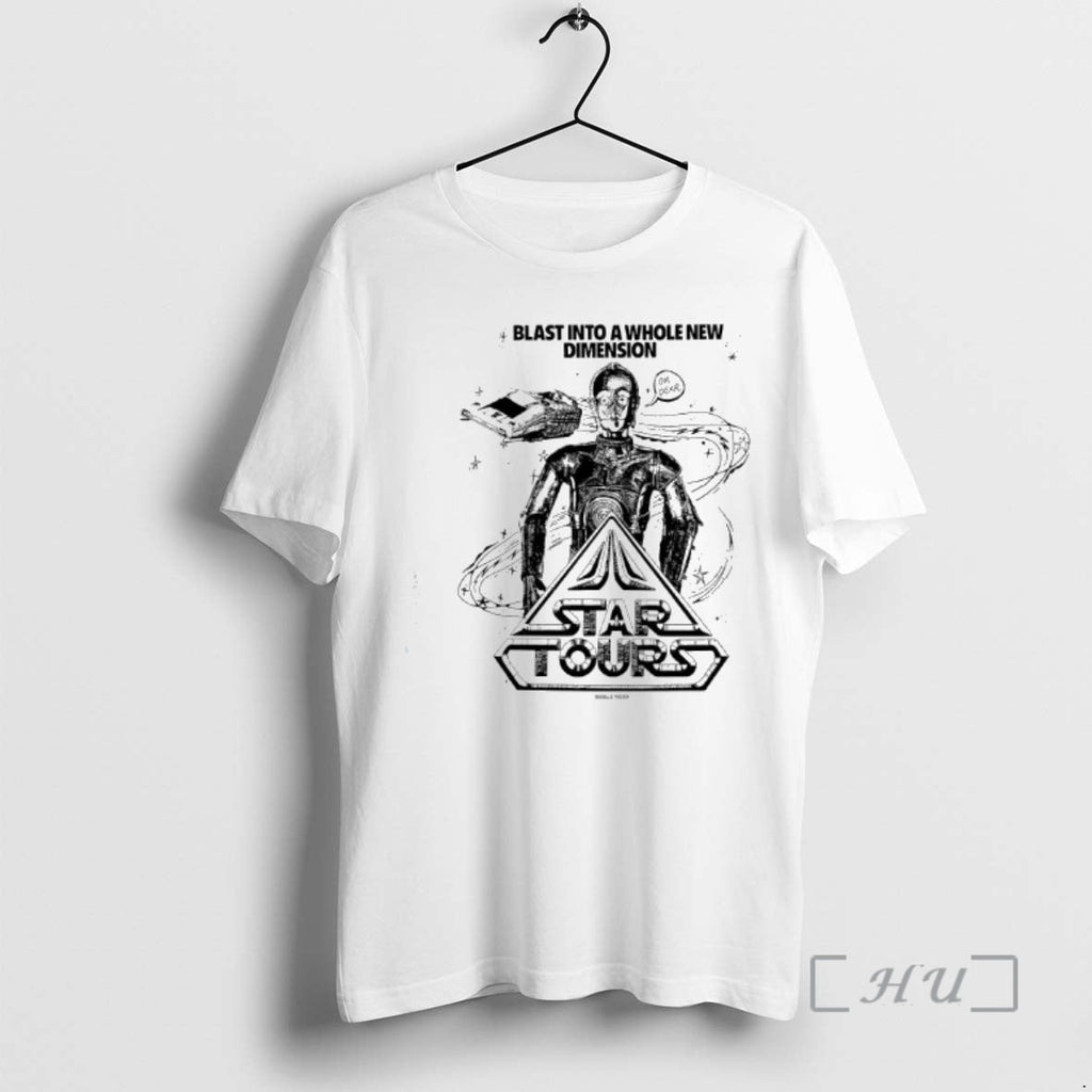 Officials Star Tours C 3po Blast Whole New Dimension - Adult & Kids T-Shirts, Sweatshirts & Hoodies apparel design preview 1