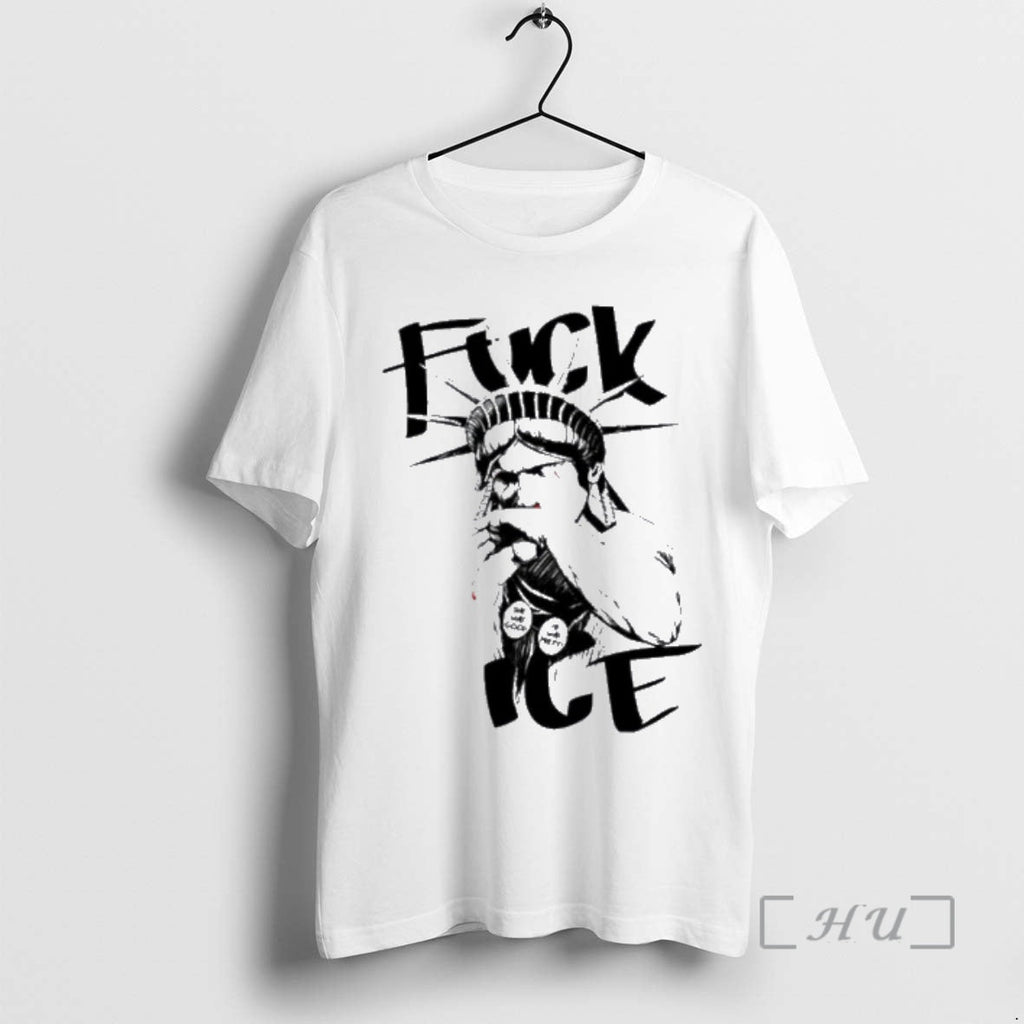Officials Statue Liberty Fuck Ice - Adult & Kids T-Shirts, Sweatshirts & Hoodies apparel design preview 1