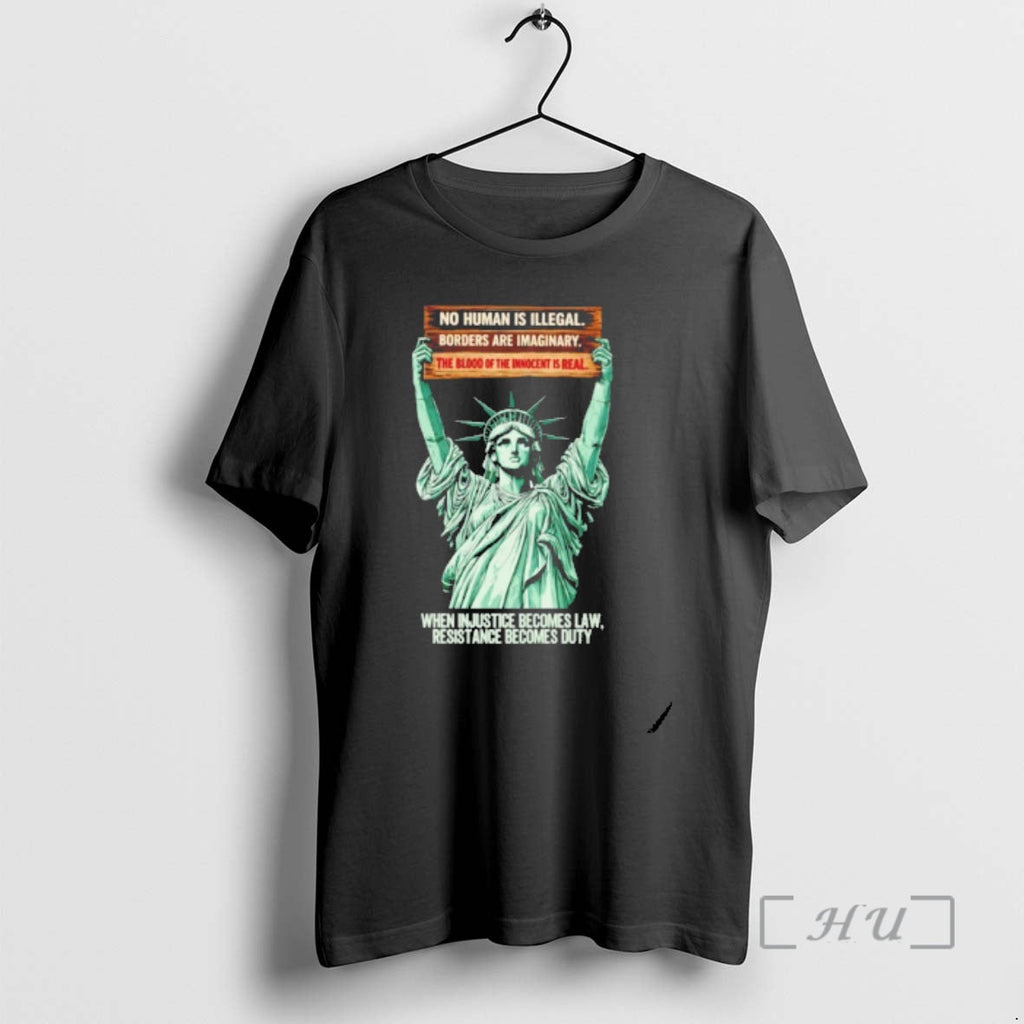 Officials Statue Liberty When Injustice Becomes Law - Adult & Kids T-Shirts, Sweatshirts & Hoodies apparel design preview 1