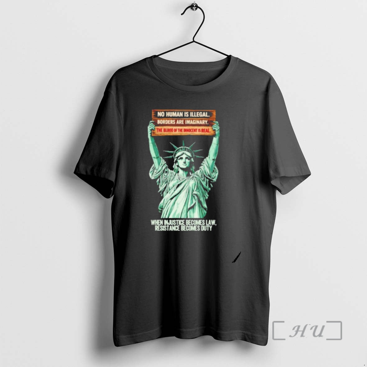 Officials Statue Liberty When Injustice Becomes Law - Adult & Kids T-Shirts, Sweatshirts & Hoodies apparel design preview 1