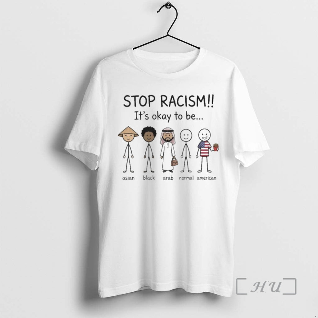 Officials Stop Racism Okay Be Asian Black Arab Normal - Adult & Kids T-Shirts, Sweatshirts & Hoodies apparel design preview 1