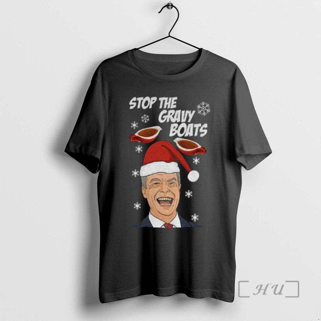 Officials Stop Gravy Boats Nigel Farage Funny - Adult & Kids T-Shirts, Sweatshirts & Hoodies apparel design preview 1