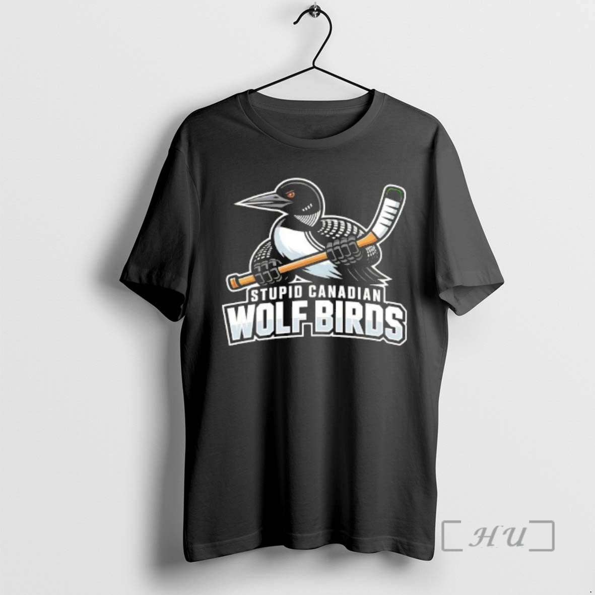 Officials Stupid Canadian Wolf Bird Hockey Duck - Adult & Kids T-Shirts, Sweatshirts & Hoodies apparel design preview 1