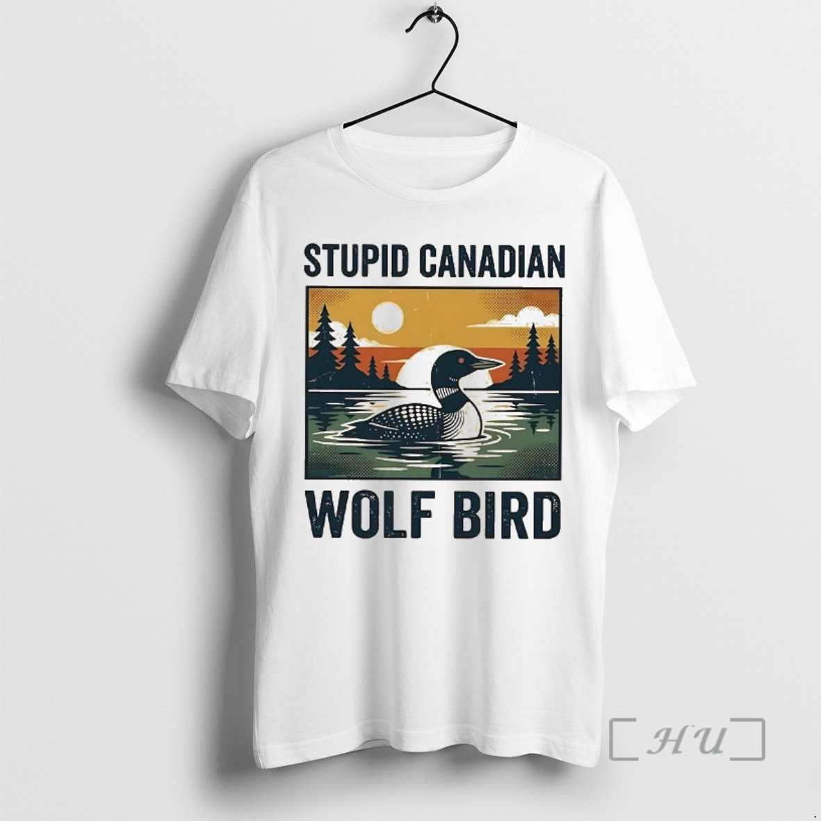 Officials Stupid Canadian Wolf Bird Common Loon - Adult & Kids T-Shirts, Sweatshirts & Hoodies apparel design preview 1