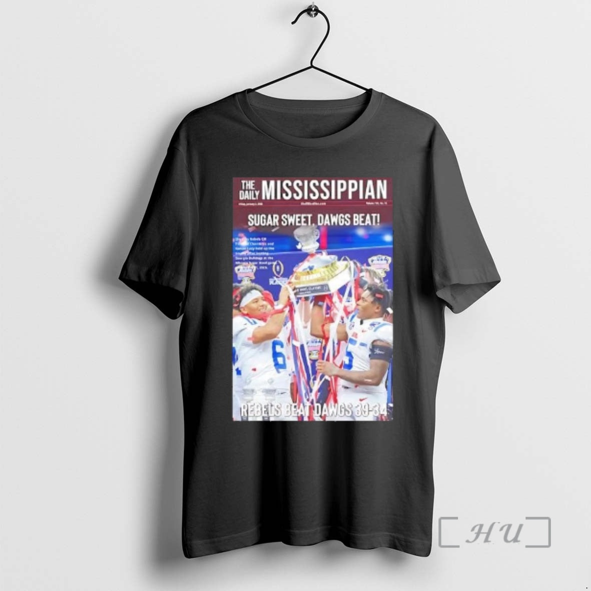 Officials Sugar Sweet Dawgs Beat Rebels Score - Adult & Kids T-Shirts, Sweatshirts & Hoodies apparel design preview 1
