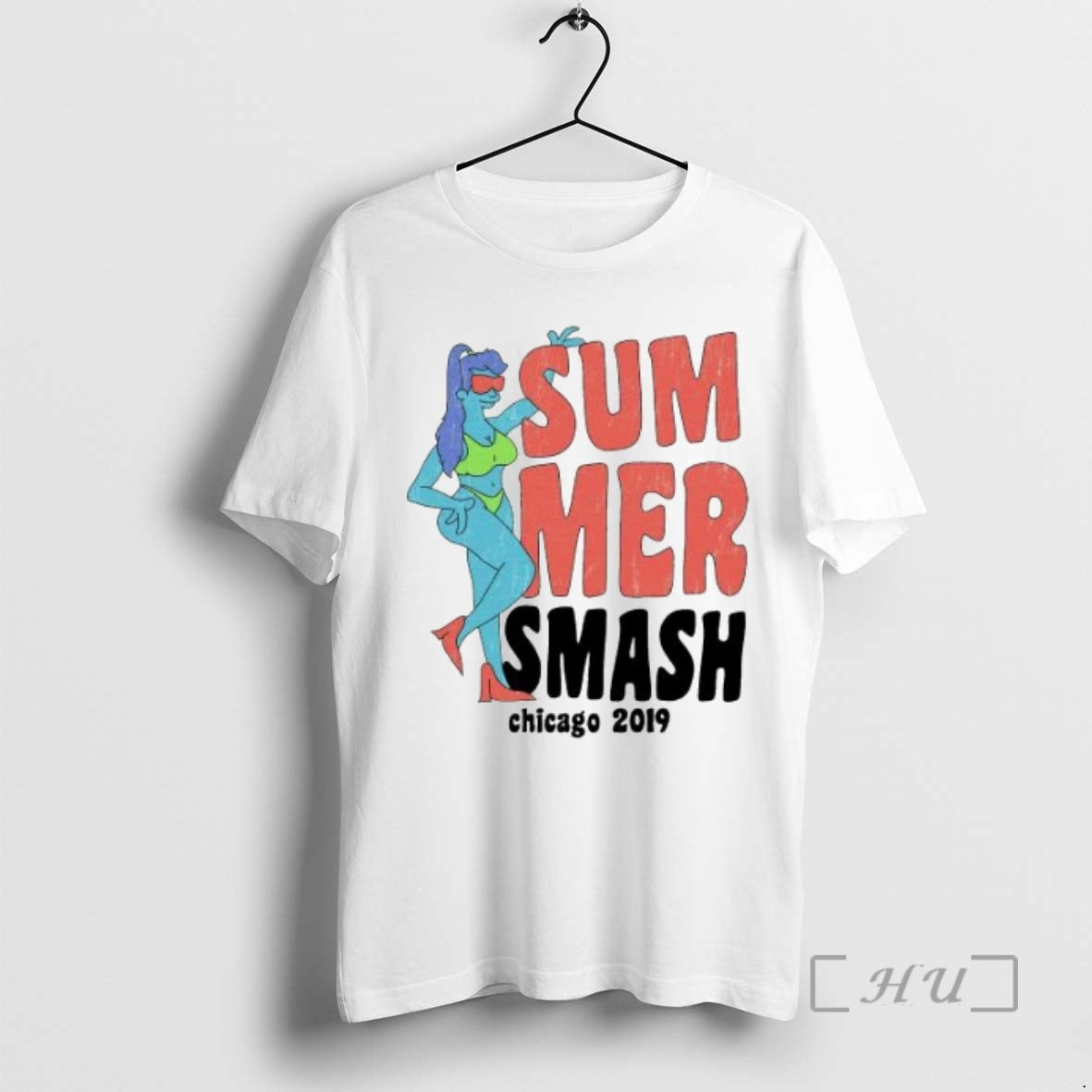 Officials Summer Smash 2019 Up Circle White - Adult & Kids T-Shirts, Sweatshirts & Hoodies apparel design preview 1