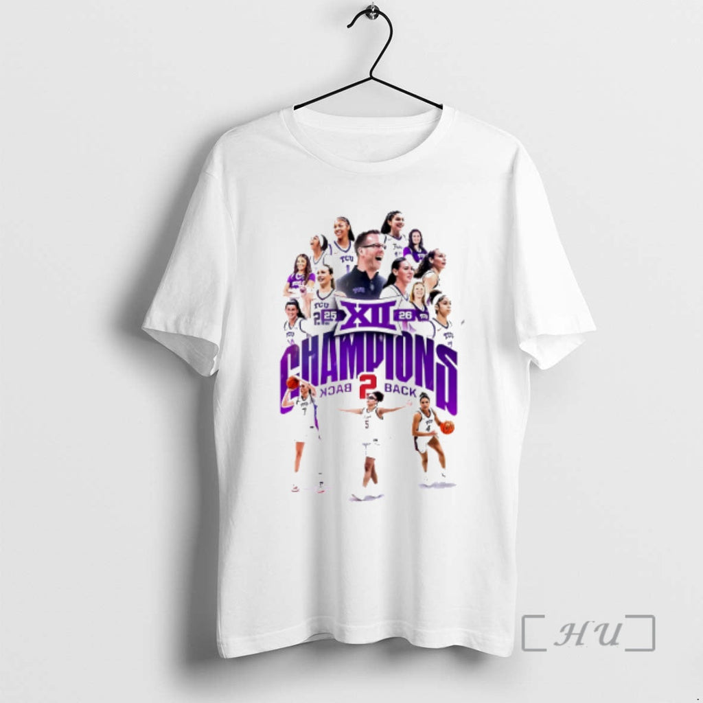 Officials Tcu Horned Frogs Womens Basketball Big 12 - Adult & Kids T-Shirts, Sweatshirts & Hoodies apparel design preview 1
