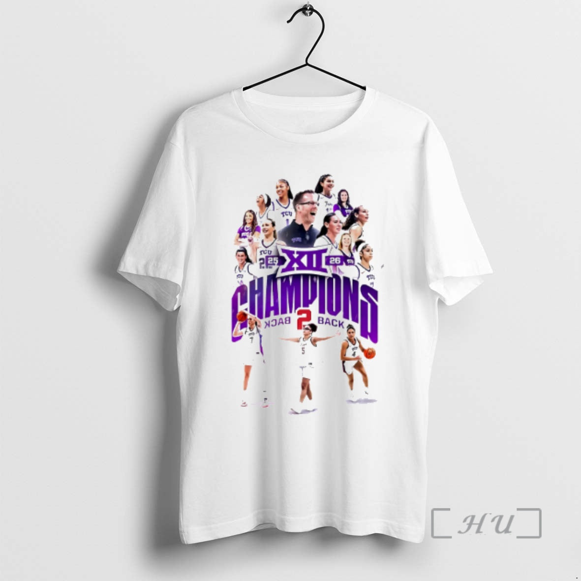 Officials Tcu Horned Frogs Womens Basketball Big 12 - Adult & Kids T-Shirts, Sweatshirts & Hoodies apparel design preview 1