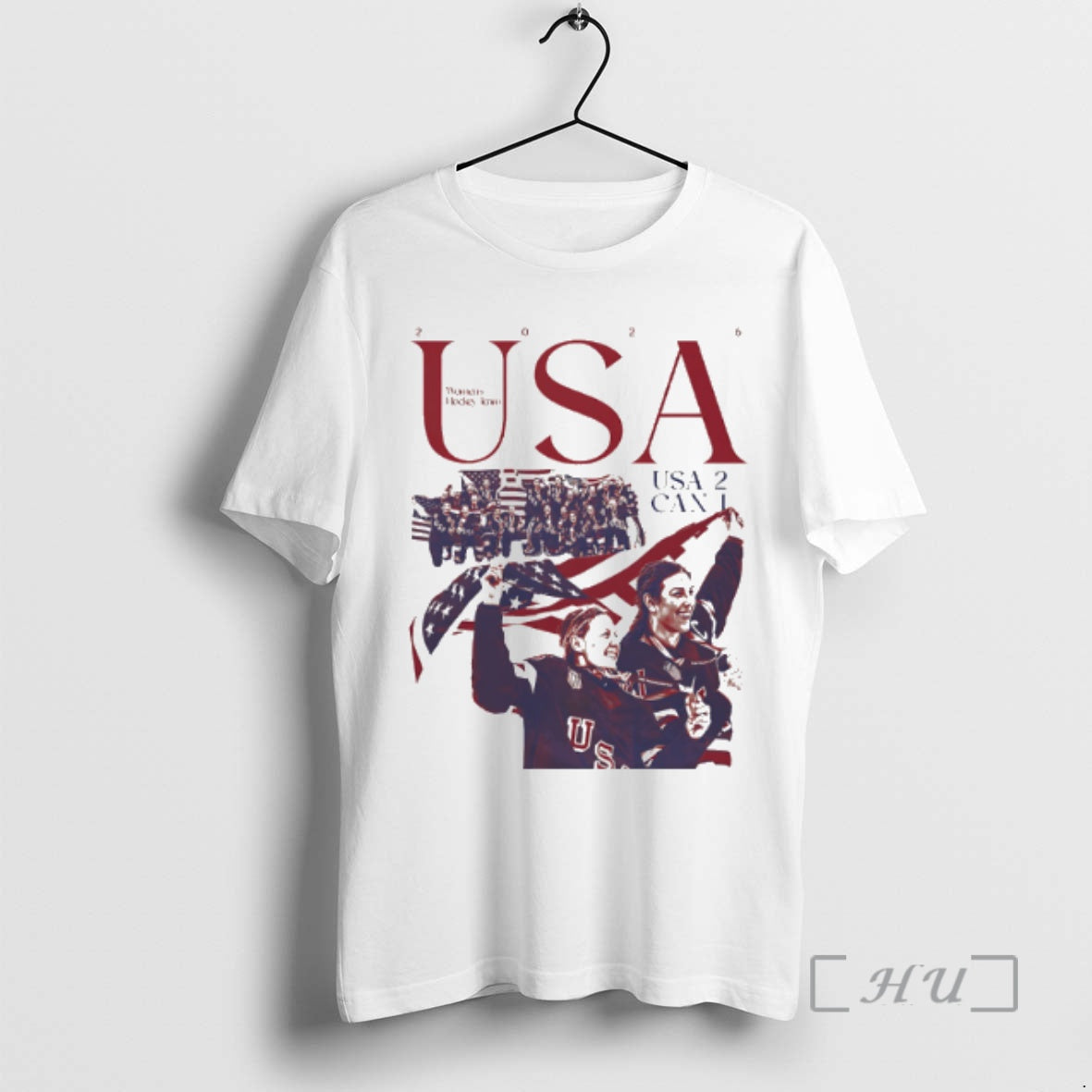 Officials Team Usa Womens Hockey Victory 2 Can 1 - Adult & Kids T-Shirts, Sweatshirts & Hoodies apparel design preview 1