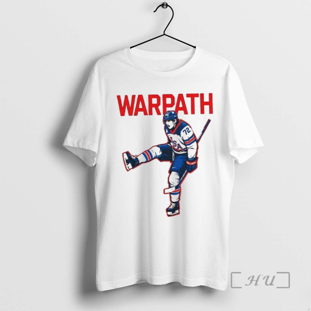 Officials Tage Thompson Warpath Team Usa Hockey World - Adult & Kids T-Shirts, Sweatshirts & Hoodies apparel design preview 1