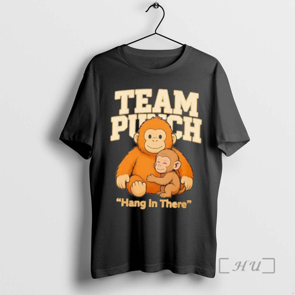 Officials Team Punch Hang In There Orange Monkey - Adult & Kids T-Shirts, Sweatshirts & Hoodies apparel design preview 1
