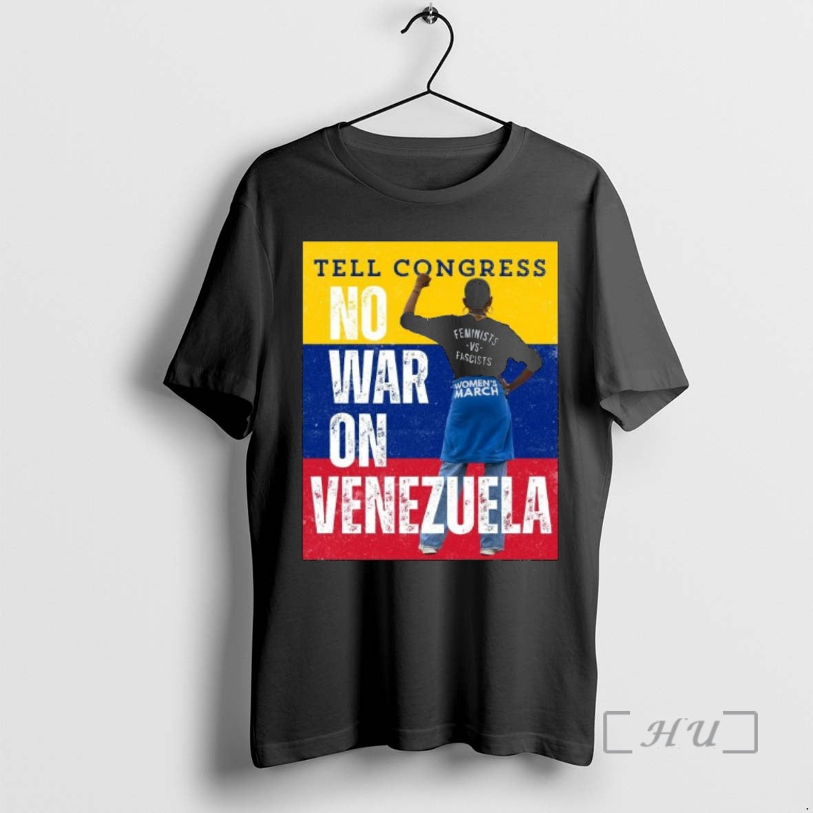 Officials Tell Congress No War Venezuela - Adult & Kids T-Shirts, Sweatshirts & Hoodies apparel design preview 1