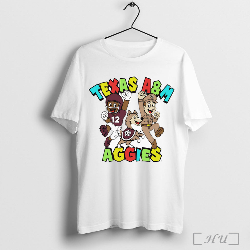 Officials Texas Am Aggies Football Player Reveille - Adult & Kids T-Shirts, Sweatshirts & Hoodies apparel design preview 1