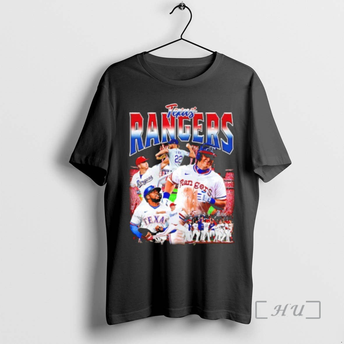 Officials Texas Rangers Team Collage Celebrate 2025 - Adult & Kids T-Shirts, Sweatshirts & Hoodies apparel design preview 1
