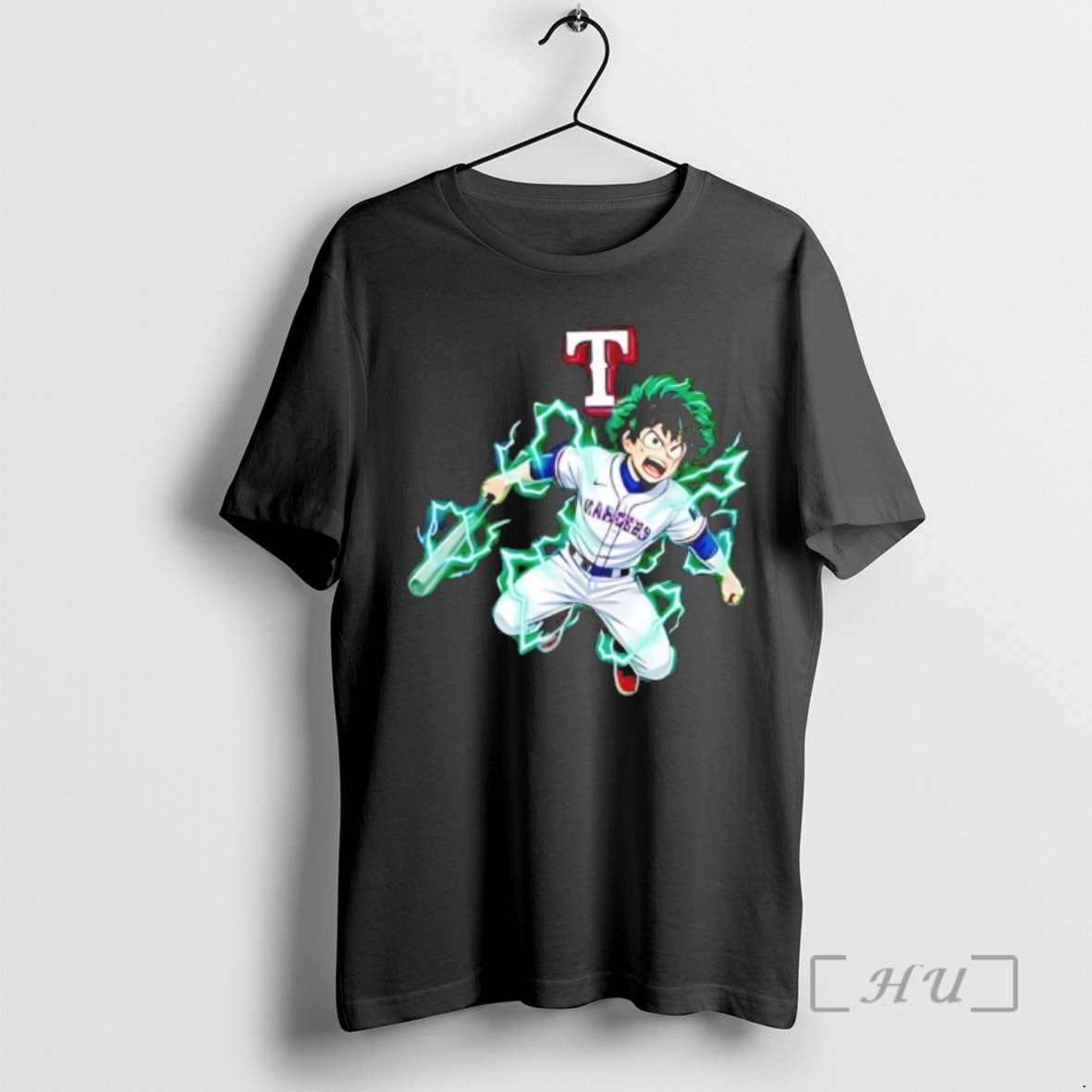 Officials Texas Rangers X Deku My Hero Academia 2026 - Adult & Kids T-Shirts, Sweatshirts & Hoodies apparel design preview 1