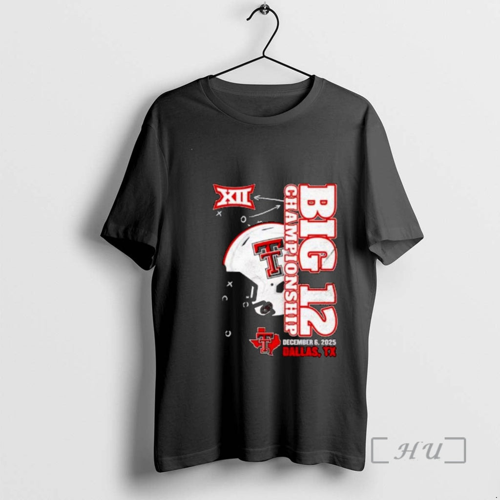 Officials Texas Tech Red Raiders 2025 Big 12 - Adult & Kids T-Shirts, Sweatshirts & Hoodies apparel design preview 1
