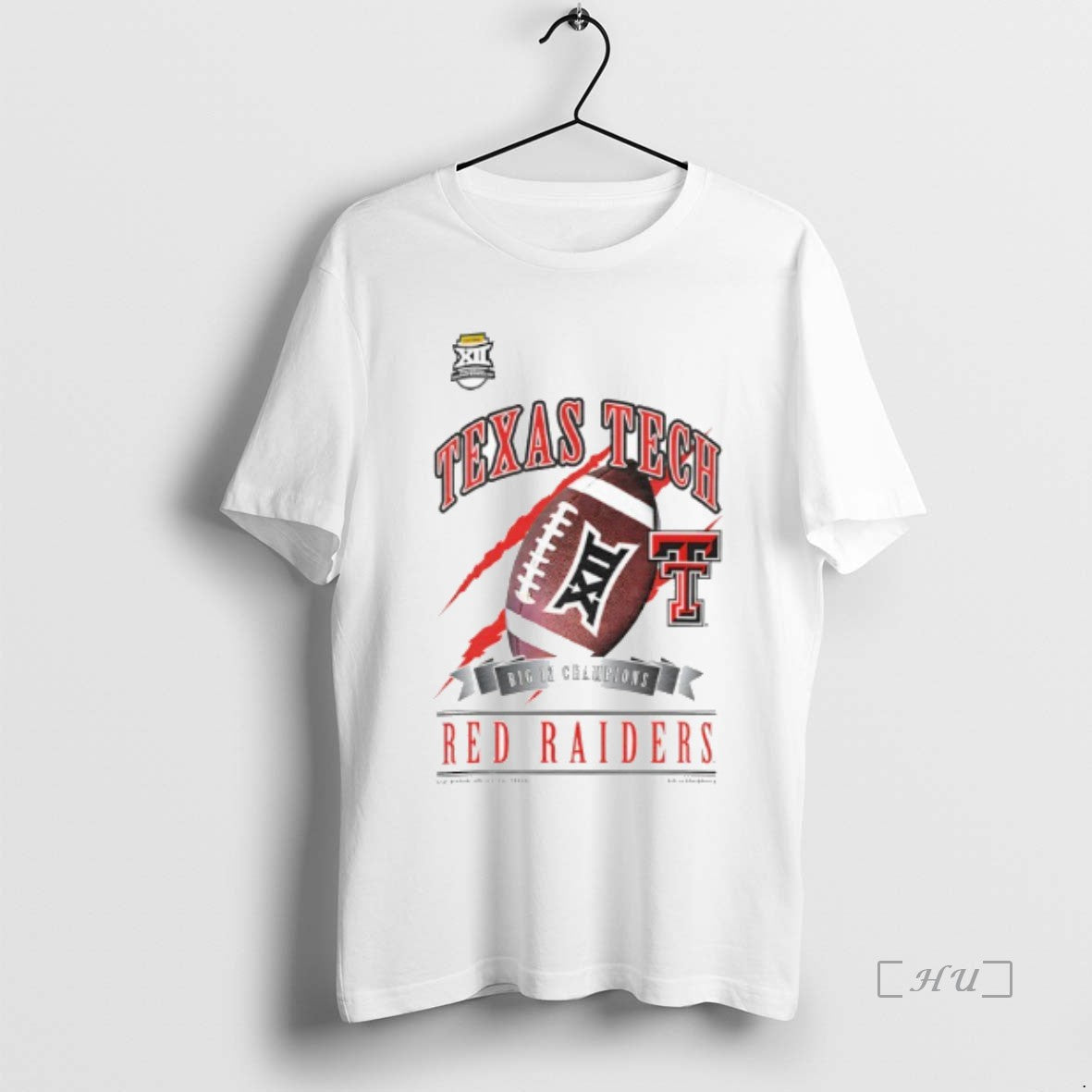 Officials Texas Tech Red Raiders Big 12 Champions - Adult & Kids T-Shirts, Sweatshirts & Hoodies apparel design preview 1