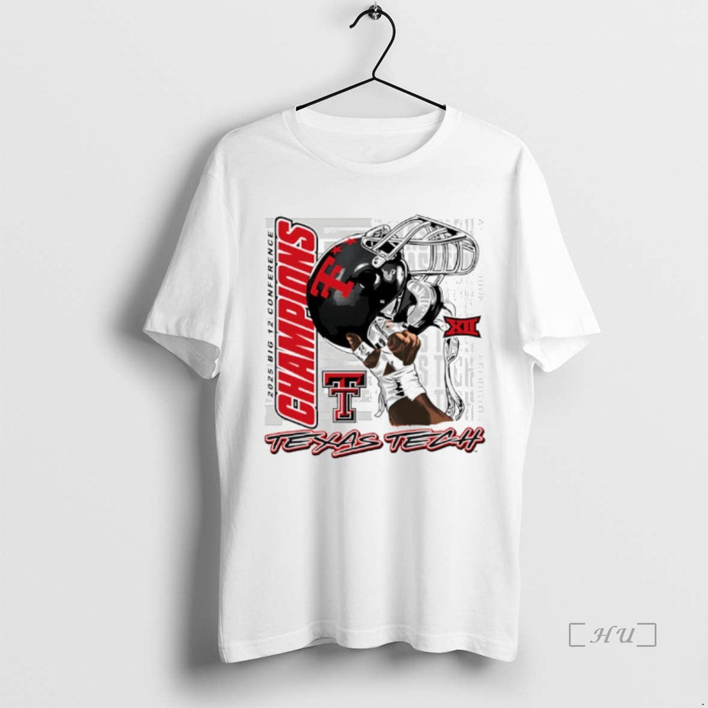 Officials Texas Tech Red Raiders Football 2025 Big 12 - Adult & Kids T-Shirts, Sweatshirts & Hoodies apparel design preview 1
