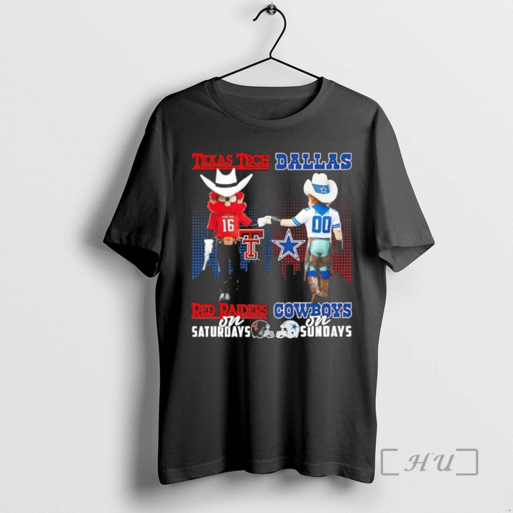 Officials Texas Tech Red Raiders Saturdays Vs Dallas - Adult & Kids T-Shirts, Sweatshirts & Hoodies apparel design preview 1