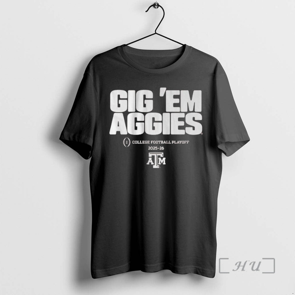Officials Texas Am Aggies Gig Em 2025 2026 College - Adult & Kids T-Shirts, Sweatshirts & Hoodies apparel design preview 1