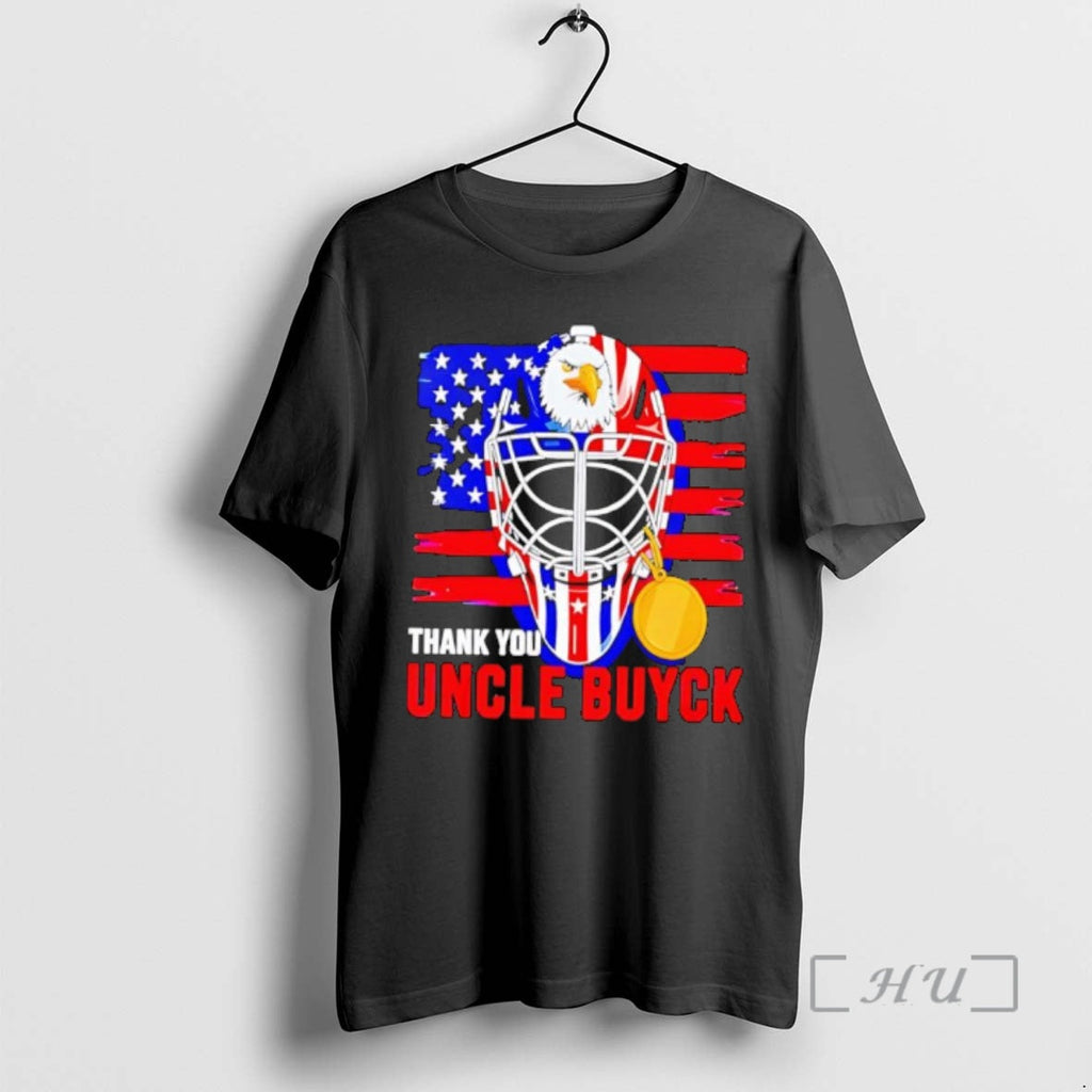 Officials Thank You Uncle Buyck Usa Flag Hockey Mask - Adult & Kids T-Shirts, Sweatshirts & Hoodies apparel design preview 1