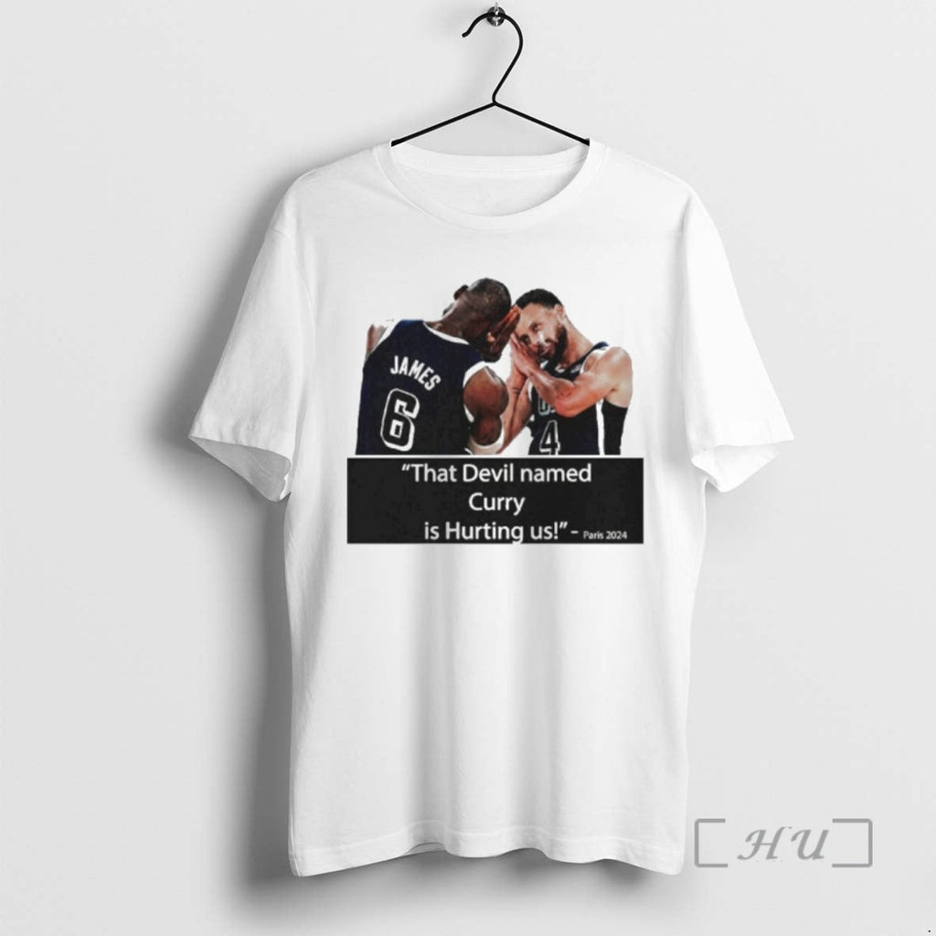 Officials That Devil Named Curry Is Hurting Us Paris - Adult & Kids T-Shirts, Sweatshirts & Hoodies apparel design preview 1