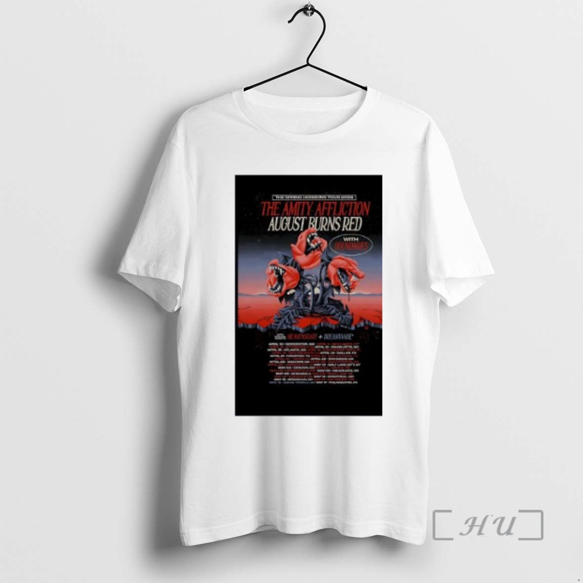 Officials Amity Affliction August Burns Red North - Adult & Kids T-Shirts, Sweatshirts & Hoodies apparel design preview 1