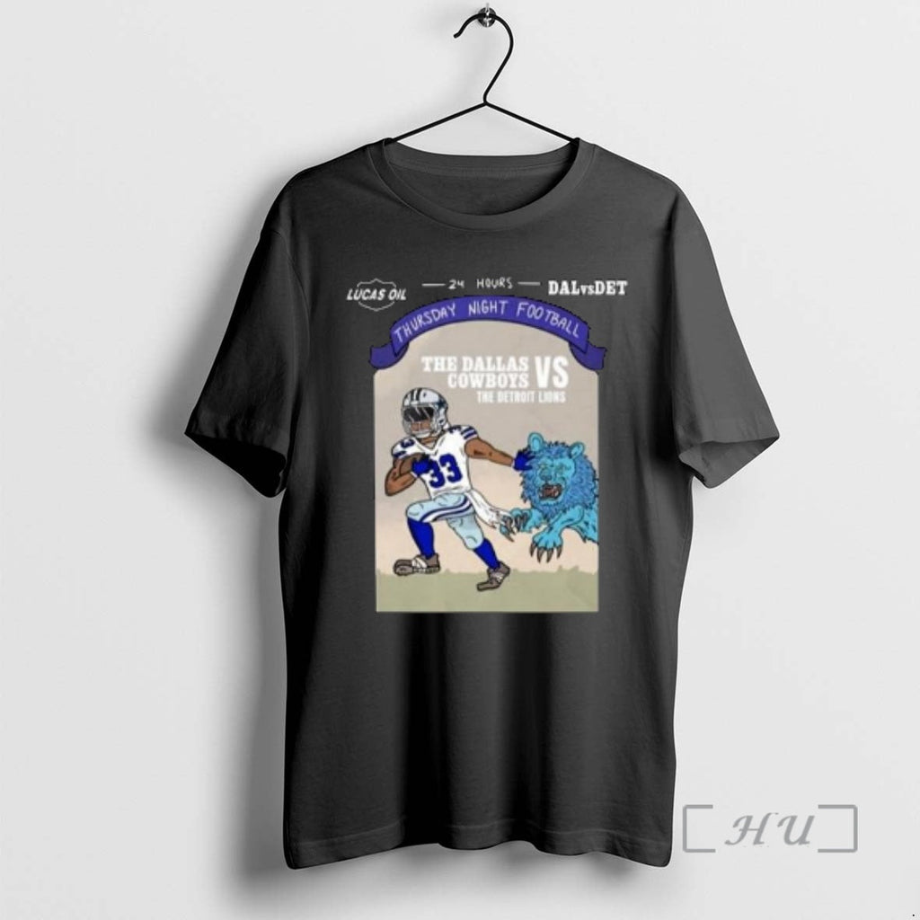 Officials Dallas Cowboys Vs Detroit Lions Thursday - Adult & Kids T-Shirts, Sweatshirts & Hoodies apparel design preview 1