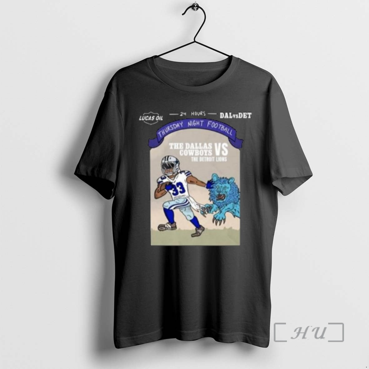 Officials Dallas Cowboys Vs Detroit Lions Thursday - Adult & Kids T-Shirts, Sweatshirts & Hoodies apparel design preview 1
