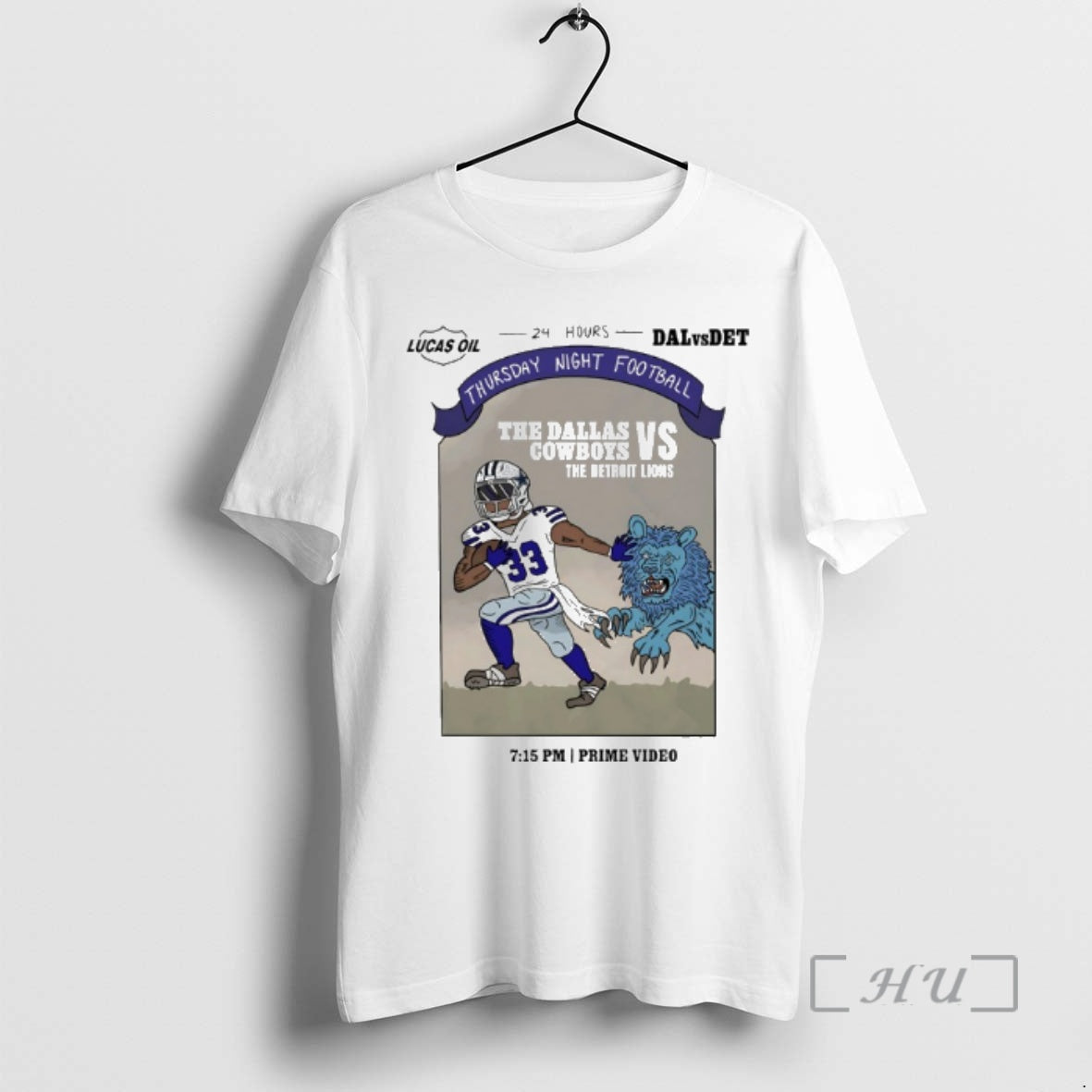Officials Dallas Cowboys Vs Detroit Lions 2025 - Adult & Kids T-Shirts, Sweatshirts & Hoodies apparel design preview 1