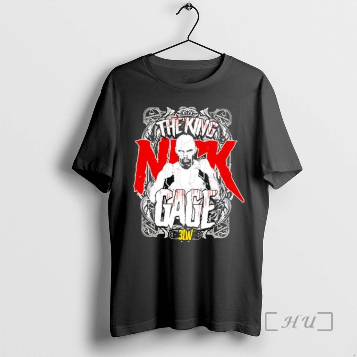 Officials The King Nick Gage Three Legacies Wrestling - Adult & Kids T-Shirts, Sweatshirts & Hoodies apparel design preview 1